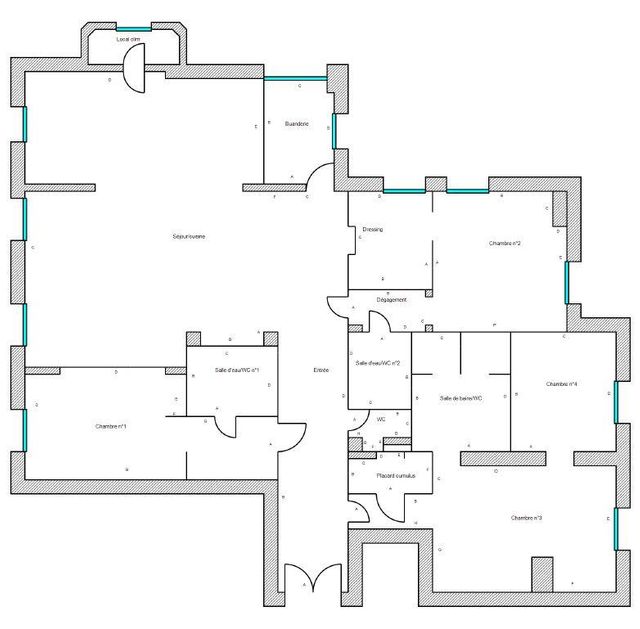 Appartement F5 à vendre - 5 pièces - 170.0 m2 - CANNES - 06 - PROVENCE-ALPES-COTE-D-AZUR - Century 21 Adhère Transactions